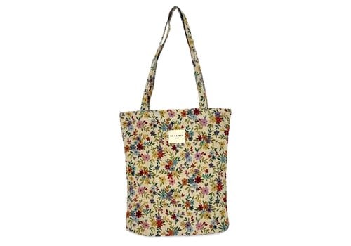 DE LA MUR DE LA MUR “BLUM” Floral Fabric Bag w/Zip