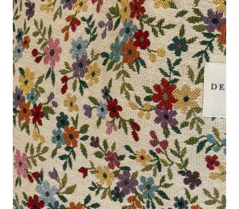 DE LA MUR “BLUM” Floral Fabric Bag w/Zip