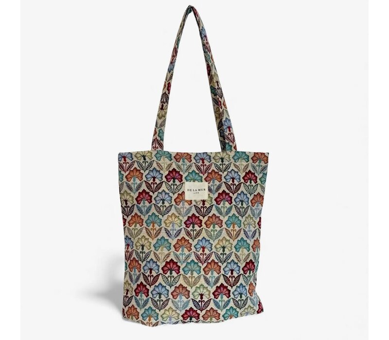 DE LA MUR “BOSPCFLORA” Fabric Bag w/Zip