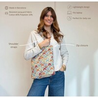 DE LA MUR “BOSPCFLORA” Fabric Bag w/Zip