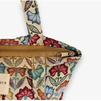 DE LA MUR “BOSPCFLORA” Fabric Bag w/Zip