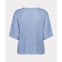 EsQualo 02036 Blue Open Knit Cardi