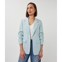 EsQualo 10045 Blue Linen Look Blazer