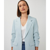 EsQualo 10045 Blue Linen Look Blazer