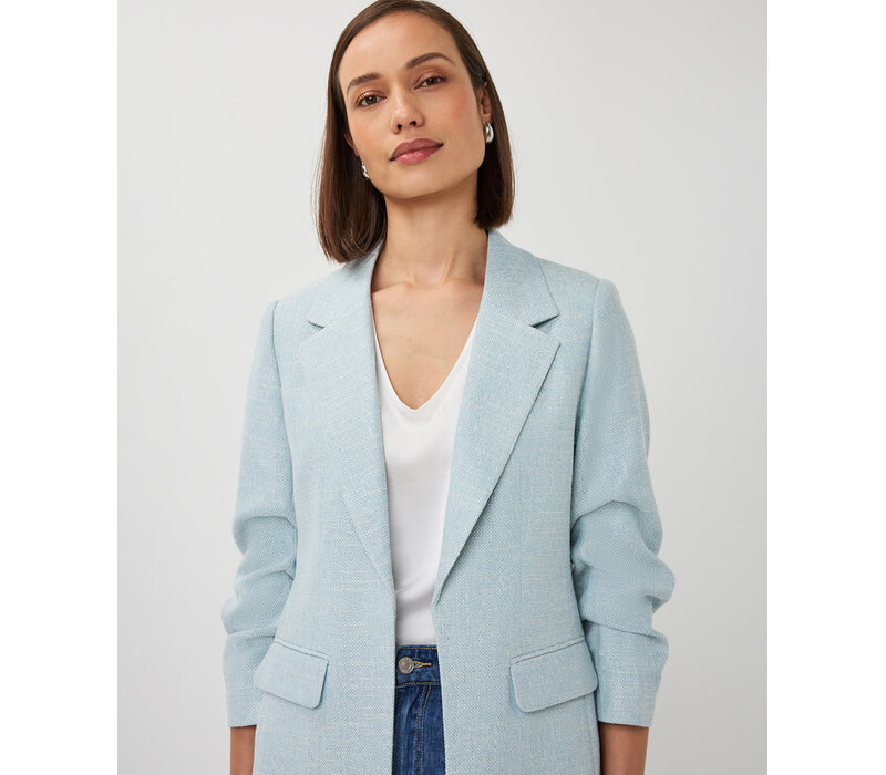 EsQualo 10045 Blue Linen Look Blazer