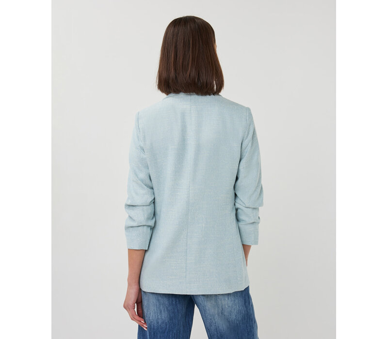 EsQualo 10045 Blue Linen Look Blazer