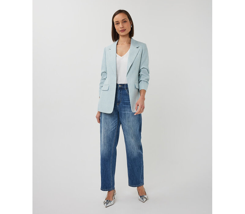 EsQualo 10045 Blue Linen Look Blazer