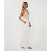 EsQualo 17201 Trousers Linen Striped