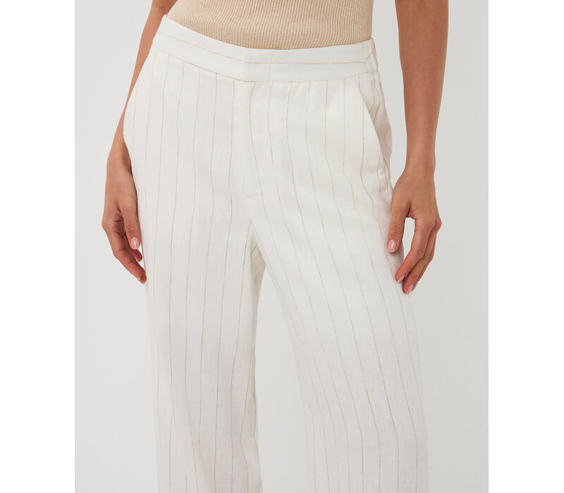 EsQualo 17201 Trousers Linen Striped