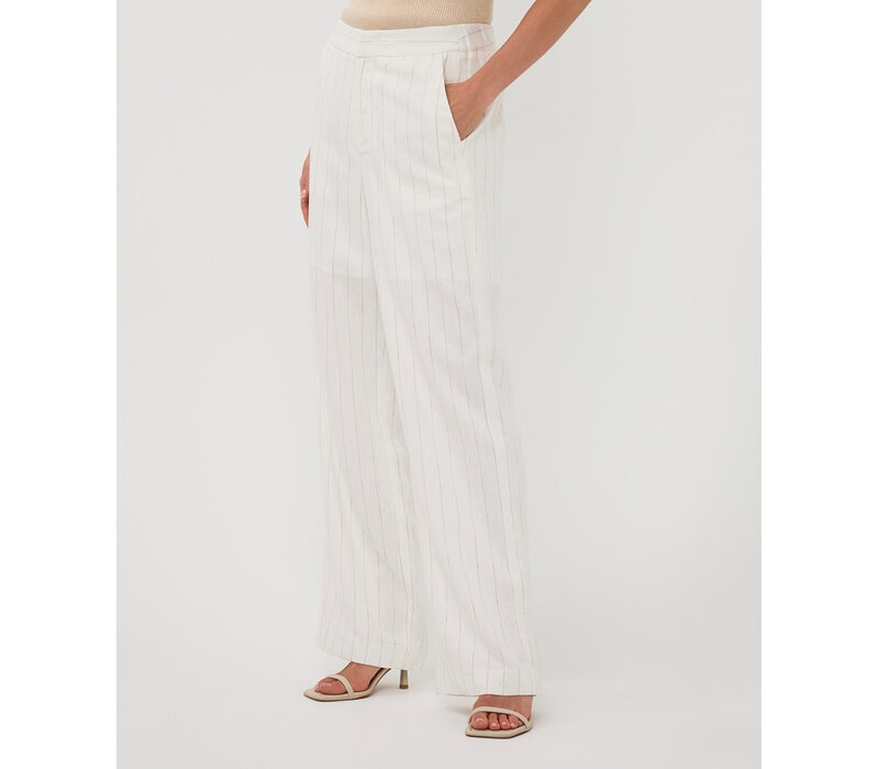 EsQualo 17201 Trousers Linen Striped