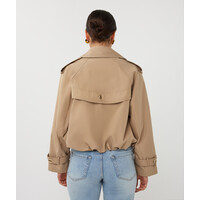 EsQualo 37014 Short Balloon Trench Coat