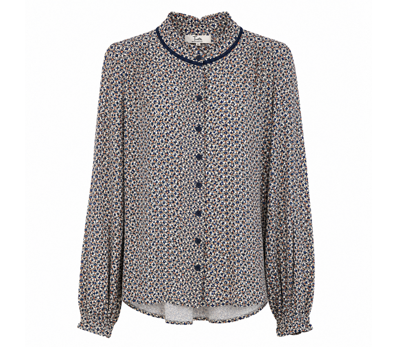 Tinta ENCARNACION Blue Print Shirt