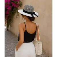 Pia Rossini TAYLOR Straw Fedora Hat