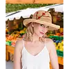 Pia Rossini S/S Pia Rossini VANESSA  - Embroidered Raffia Hat