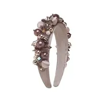 Flormoda DC0036 Grey/Prune Headband