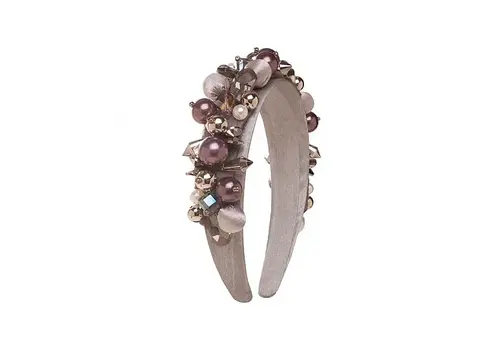 Flormoda Flormoda DC0036 Grey/Prune Headband