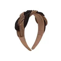 Flormoda DC0007 Blk/Gold Plaid Headband