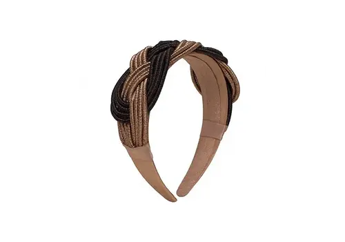 Flormoda Flormoda DC0007 Blk/Gold Plaid Headband