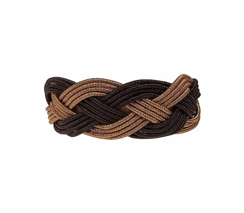 Flormoda DC0007 Blk/Gold Plaid Headband