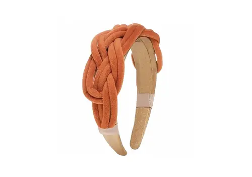 Flormoda Flormoda DC001714 Orange Plaid Hairband