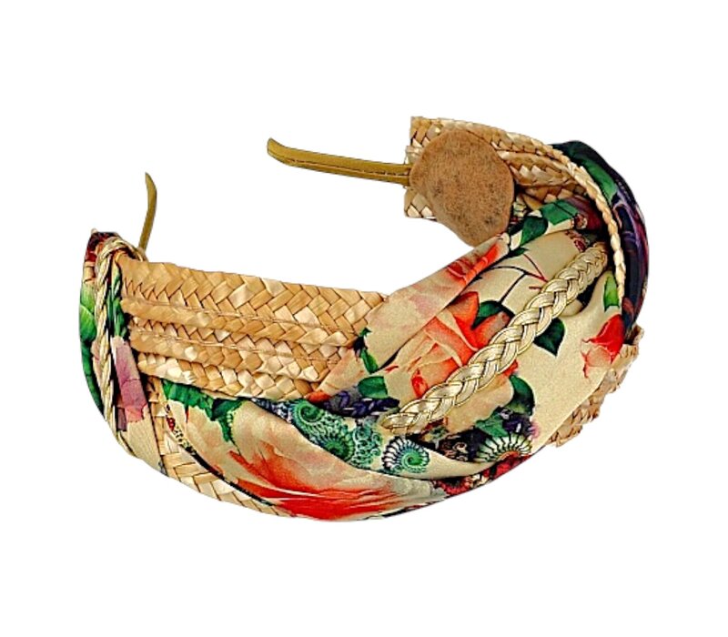 Flormoda D23218 Raffia Multi Headband