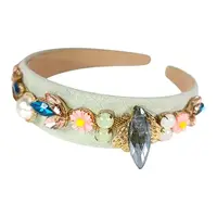 Flormoda 25681 Mint Multi Beaded Hairband