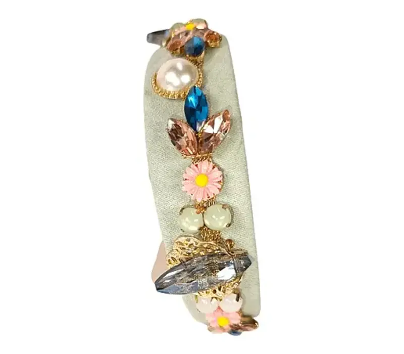 Flormoda 25681 Mint Multi Beaded Hairband