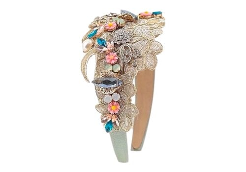 Flormoda Flormoda 24272 Mint Jewel Headband