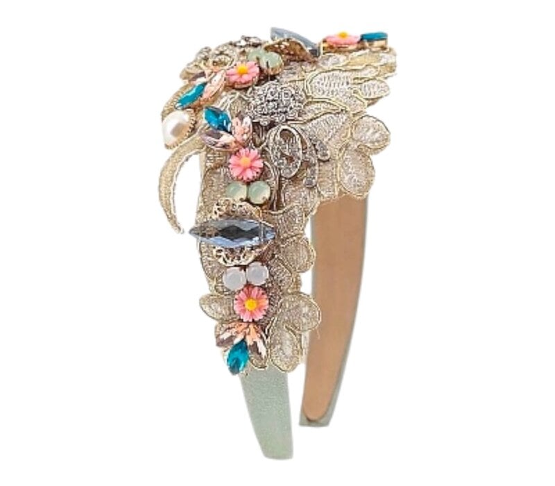 Flormoda 24272 Mint Jewel Headband