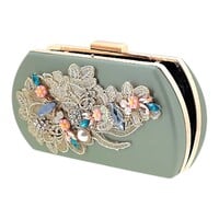Flormoda 24265 Amara Mint Clutch Bag