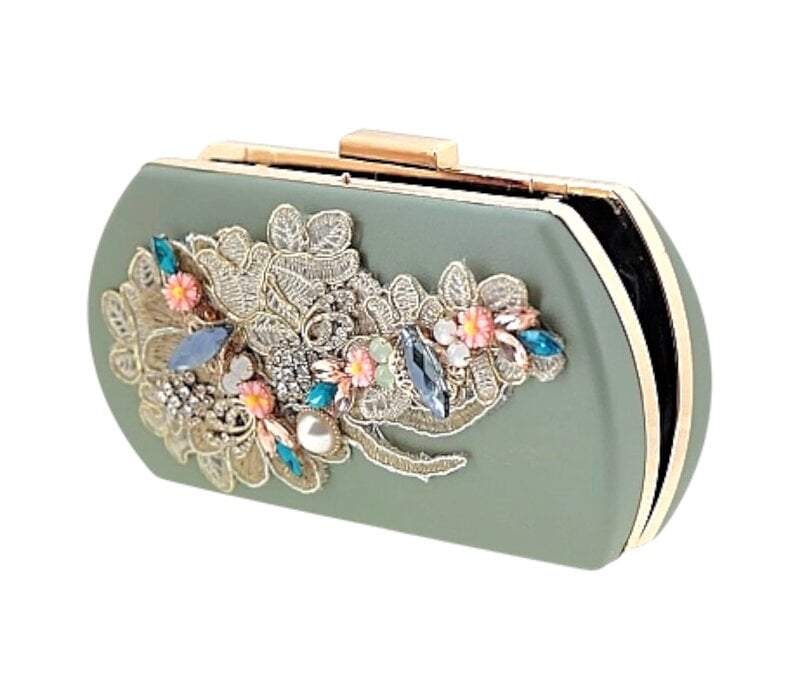 Flormoda 24265 Amara Mint Clutch Bag