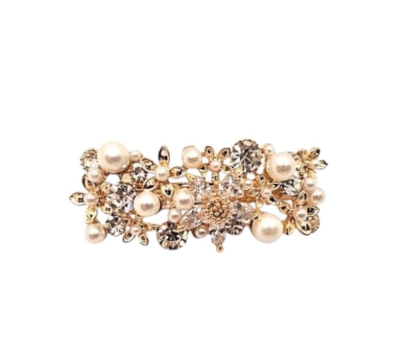 Flormoda 24984 Gold Jewelled Hair Slide