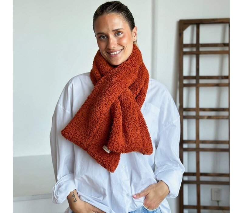 DE LA MUR “PINGU” Orange Polar Fleece Buff