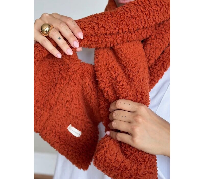 DE LA MUR “PINGU” Orange Polar Fleece Buff