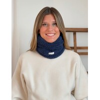 DE LA MUR “ICE” Navy Fleece Neck Warmer