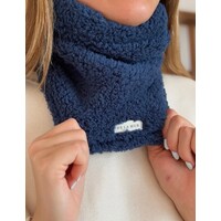 DE LA MUR “ICE” Navy Fleece Neck Warmer