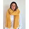 DE LA MUR DE LA MUR “COLD” Mustard Polar Fleece Scarf