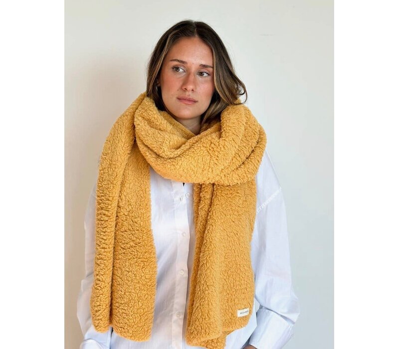 DE LA MUR “COLD” Mustard Polar Fleece Scarf