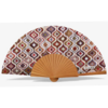 DE LA MUR DE LA MUR “WAVE” Fabric/Wooden Fan