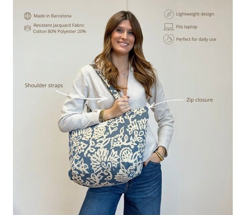 DE LA MUR “AKAY” Large Zipper Bag