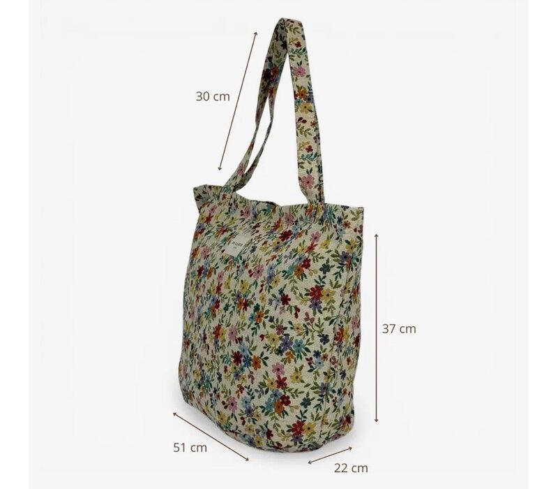 DE LA MUR “BLUM” Large Zipper Bag