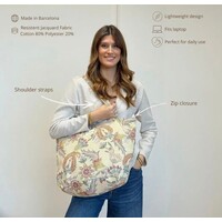 DE LA MUR “COLOR” Large Zipper Bag