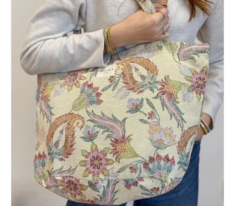DE LA MUR “COLOR” Large Zipper Bag
