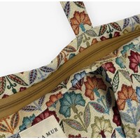 DE LA MUR “FLORA” Large Zipper Bag