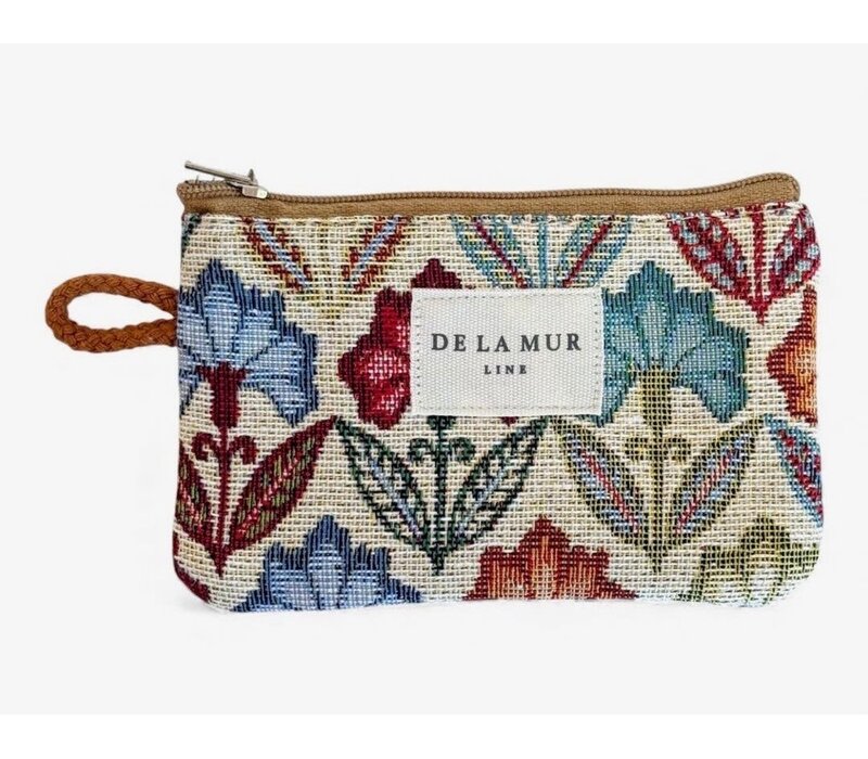 DE LA MUR “FLORA” Fabric Wallet