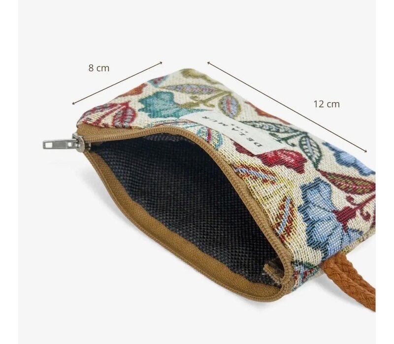 DE LA MUR “FLORA” Fabric Wallet