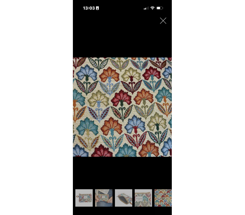 DE LA MUR “FLORA” Fabric Wallet