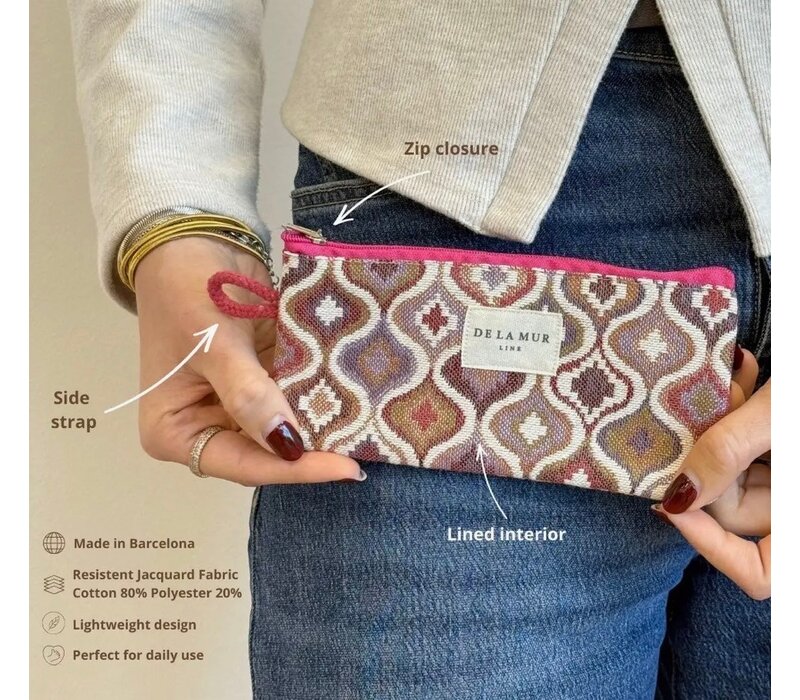 DE LA MUR “WAVE” Fabric Glasses Pouch