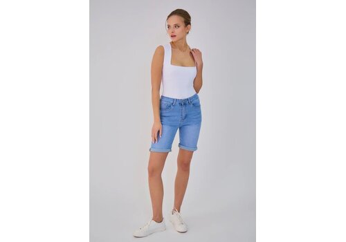 Ana & Lucy Ana & Lucy “TALYA” Slim Demin Stretch Shorts