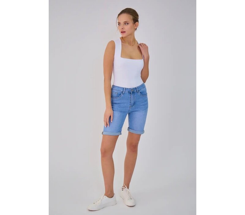 Ana & Lucy “TALYA” Slim Demin Stretch Shorts